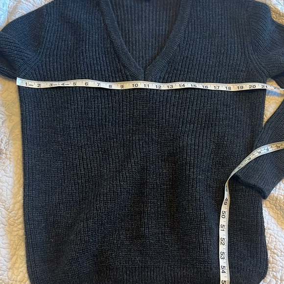 IRO charcoal gray sweater alpaca merino wool blend - Picture 6 of 8